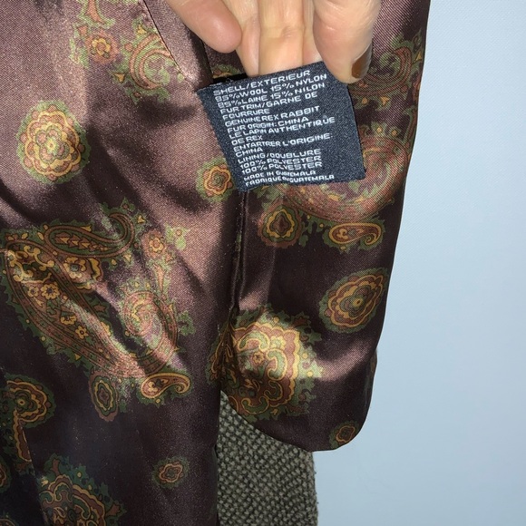 DKNY Donna Karan New York Wool & Fur Jacket - Picture 8 of 8